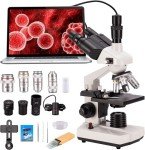 Trinocular Microscope with USB Camera and Mechanical Stage