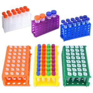 Colorful Plastic Test Tube Rack Holder - 6 Units