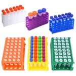 Colorful Plastic Test Tube Rack Holder - 6 Units