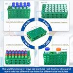 Colorful Plastic Test Tube Rack Holder - 6 Units