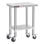 Stainless Steel Food Prep Table - 24x18 Inch