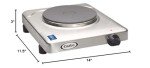 Cadco KR-S2 Electric Countertop Hot Plate, 11.5