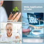 100 Pack Sterile Plastic Lab Petri Dishes with Lids