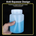 500ml White Translucent Lab Reagent Bottle Set (5)