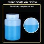 500ml White Translucent Lab Reagent Bottle Set (5)