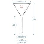Stonylab Borosilicate Glass Funnel, 100mm Diameter