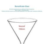 Stonylab Borosilicate Glass Funnel, 100mm Diameter