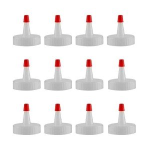 Red Tip Yorker Caps for Squeeze Bottles (Pack of 12)