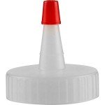 Red Tip Yorker Caps for Squeeze Bottles (Pack of 12)
