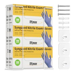 Gloves Box Holder and Organizer with Rack