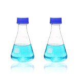 ULAB Erlenmeyer Flask Set, 500ml with Blue Caps