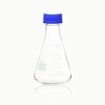 ULAB Erlenmeyer Flask Set, 500ml with Blue Caps