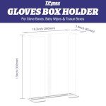 Gloves Box Holder and Organizer with Rack