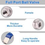 Stainless Steel Full Port Ball Valve with Locking Handles