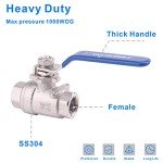 Stainless Steel Full Port Ball Valve with Locking Handles