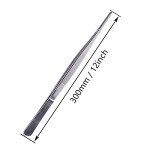 Serrated Bent Tweezers with Knurled Handles