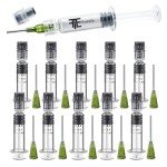 10 Pack Borosilicate Glass Luer Lock Syringes