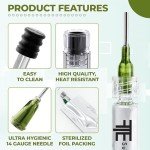 10 Pack Borosilicate Glass Luer Lock Syringes