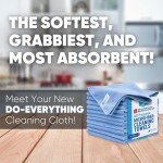 12 Pack Multi-Surface Microfiber Towels - 16"x16