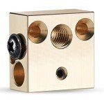High-Temp Brass Heater Block for MK8 Extruder