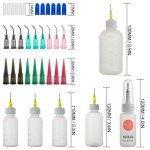 Precision Glue Applicator Bottle with Needle Tips
