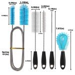 Double-Headed Nylon Cleaning Brush Set - 4 Pcs