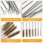 7-Piece Brass Wire Tube Brush Cleaning Kit