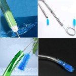 Double-Headed Nylon Cleaning Brush Set - 4 Pcs