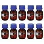 10 Pack 50ml Glass Reagent Storage Bottles