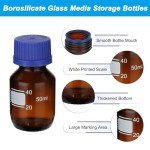 10 Pack 50ml Glass Reagent Storage Bottles