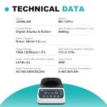 High Speed Digital Centrifuge with Temperature Protection