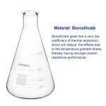 Labasics 1L Borosilicate Glass Erlenmeyer Flask