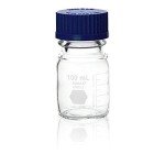 Kimble Borosilicate Glass Media Storage Bottle, 100mL