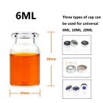 Borosilicate Glass Headspace Vials, 6 ml, Pack of 100