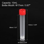 10mL Plastic Test Tubes - 20 Pack with Caps