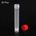 10mL Plastic Test Tubes - 20 Pack with Caps