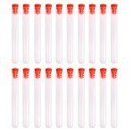 PUL FACTORY 35ml Plastic Test Tubes with Caps - 10 Pack