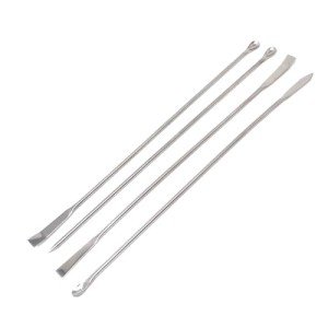 4pc Stainless Steel Lab Spatula & Spoon Set