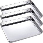 3-Piece Stainless Steel Dental Procedure Tray Set