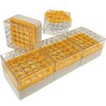 5-Pack Polycarbonate CryoBox Vial Rack - Yellow