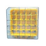 5-Pack Polycarbonate CryoBox Vial Rack - Yellow