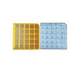 5-Pack Polycarbonate CryoBox Vial Rack - Yellow