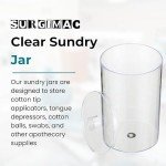 Clear Plastic Storage Jar with Lid - 4.25x6.5 Inch