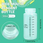 500ml Plastic Storage Bottles - Lab Grade (2 Pcs)