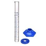 10ML Thick Glass Graduated Cylinder with Bumper Guards