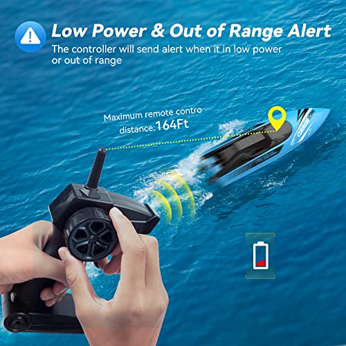 TR10 Fast RC Boats for Kids - 2 Pack