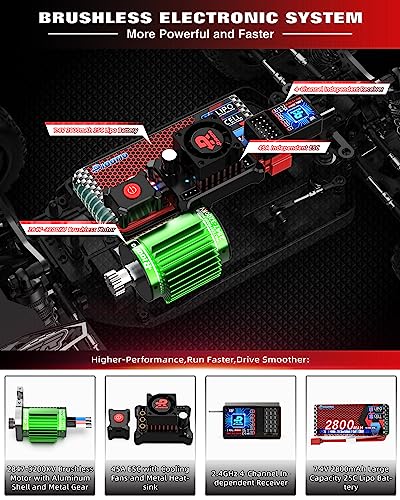 1:14 Brushless RC Truck - High Speed Off-Road Fun!