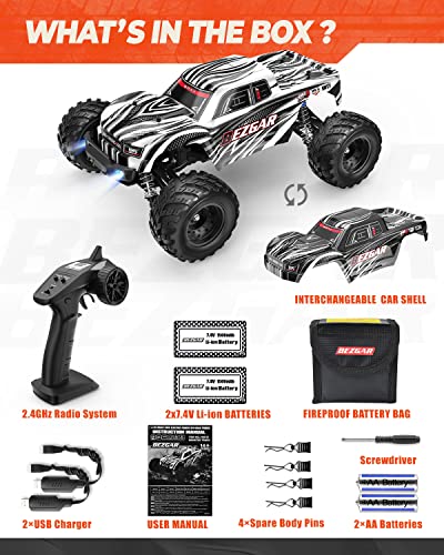 BEZGAR HM121 1:12 RC Truck - Waterproof Offroad Speed