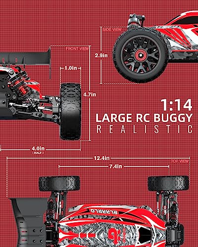1:14 Brushless RC Truck - High Speed Off-Road Fun!