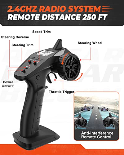 BEZGAR HM121 1:12 RC Truck - Waterproof Offroad Speed